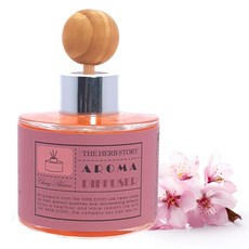 자연의 향을 담은 아로마디퓨저 자동차 방향제 겸용 실내 방향제 (120ml), 1개, 체리블로섬