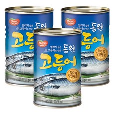 [동원] 고등어 통조림 400g*3캔, 상세 설명 참조