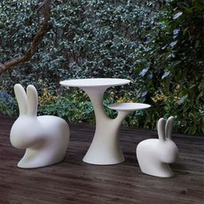 포세린 리놀륨 6인용 10인용 식탁 이태리 수입 Qeeboo RABBIT TREE 토끼나, 02 Grey