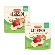 아이배냇 순 과일칩 사과 조아 2개, 1세트, 30g
