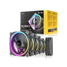 Antec Antec Neo PRIZM T3 120 PWM ARGB (컨트롤러/5팩 블랙), 5개