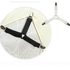 다이소 이불 밀림방지밴드 코스트코 침대커버 매트리스 쇼파 깔개 시트 고정 집게 침구정리, 2발 블랙