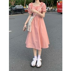 퍼프소매점프슈트