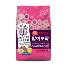 하림 펫푸드 밥이보약 NO 스트레스 고양이 사료, 3.4kg, 1개