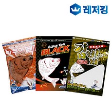 경원 아쿠아 삼합어분 아쿠아텍2 + 아쿠아블랙 + 아쿠아김밥 떡밥 세트, 1세트