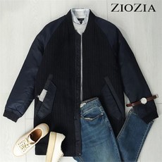 ZIOZIA 스트라이프 스타디움 패딩 코트 AAW1CG1201
