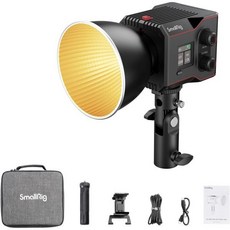 SMALLRIG 미국직구 촬영 지속광 방송 조명 라이트 3400mAh 배터리 & 타입-CPD 고속 충전 내장 소형 Rig RC 60B COB 비디오 조명 이동 중 촬영용 핸드헬, 1개