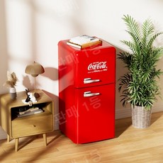 코카콜라 레트로 냉장고 미니 냉동고 사무실 소형 음료 예쁜 1등급 인테리어 기숙사, 62L, 62L