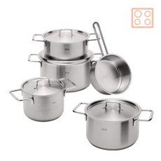 휘슬러(Fissler) 함부르크 쿡웨어 세트 9P 독일 정품, 인덕션을 포함한 모든 열원에서 사용가능, 9P(냄비5종 뚜껑4P)