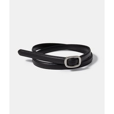 HALDEN (W) simple slim belt (T008_black)