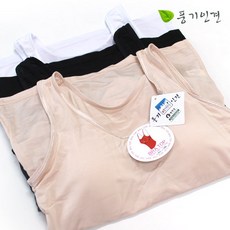 [란젤] 인견 브라캡 나시 런닝(2021)/인견런닝/나시런닝/끈런닝/브라런닝