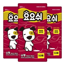 요요쉬 배변패드 플로랄와인향 50매 3개(150매), 단품