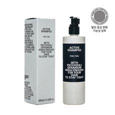 피부피부 액티브 탈모 샴푸 with 패츌리제라늄, 400ml, 1개