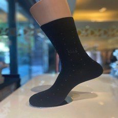 엘르 사각도트 고급면 신사 정장 장목 양말 41085-A
