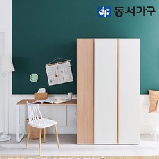 동서가구 이즈 스위트 롱바 책상옷장세트 ITF022, 오크