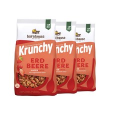 Barnhouse 크런치 딸기 375g x 3개 시리얼 뮤즐리