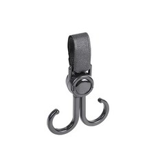 가방 유모차 더블 후크 유모차 360 도 회전 행거 자동차 액세서리 유모차 정리함 1 개 2 개, [01] 1pcs, 1개