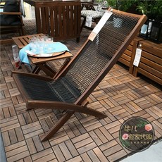IKEA 브로 모 야외 안락 의자 블랙 짠 접이식 단단한 나무 레저 청두 국내 구매