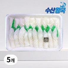 수산왕국 초밥용 구운 솔방울 한치 슬라이스 6G, 5개