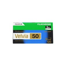 후지필름 FUJIFILM 리버설 필름 후지크롬 Velvia50 브로니 12枚 5本 120 VELVIA50 EP NP 12EX 5, 1개