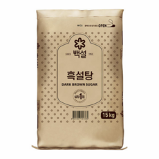 백설 흑설탕 15kg, 1개