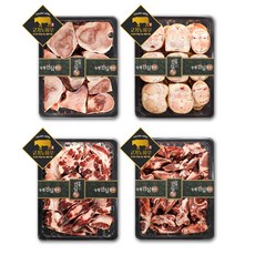 [고기노하우] 한우 보신한판세트(한우사골2kg+한우우족2kg+한우꼬리반골2kg+한우잡뼈2kg), 1set