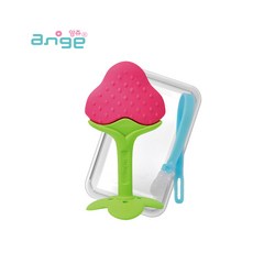 앙쥬 과일 치발기(딸기)집게+케이스포함 치발기, 본품+ 천연해면스폰지(1만원이상 구매사은품)