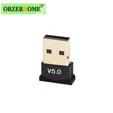 ORZERHOME USB 블루투스 어댑터 동글 5.0 무선 블루투스 스피커 오디오 수신기 Aux 블루투스 Transmitte PC 노트북, 1개