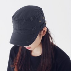 마인드맵 딸랑 군모 빈티지 워싱 군인모자