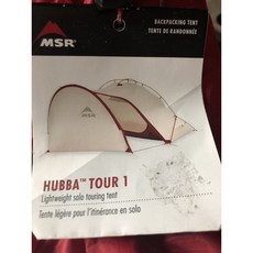 MSR허바투어 1텐트 화이트/레드원 사이즈 : 스포츠&amp;아웃도어, 단일옵션, 단일옵션