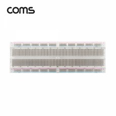 Coms 투명 브레드보드 / 빵판 / 830핀 (56.5X165.5X8.5mm) WA151