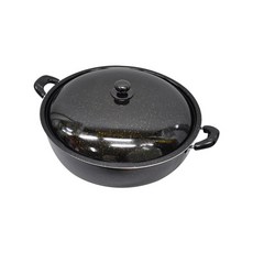 거북 튀김팬솥 13size, 블랙, 33cm, 1개