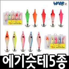 소프트에기 슷테 5종1세트 호래기에기, MINAMI-5cm슷테5종1세트