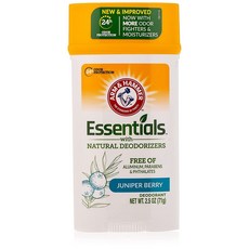 Arm & Hammer Essentials Deodorant Clean 암앤해머 에센셜 데오드란트 클린 주니퍼 베리 2.5oz(71g) 2팩, 71g, 2개