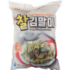 도매 업소용 냉동 찰 김말이 2k x5봉, 2kg, 5개