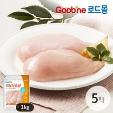 굽네 로드 FC 생닭가슴살 1kg 5팩_HZ04, 5개