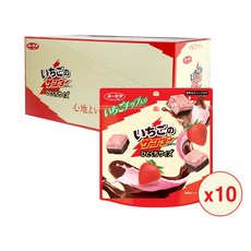 [유통기한 임박할인] 블랙썬더 딸기맛 한입사이즈 파우치, 10개, 42g