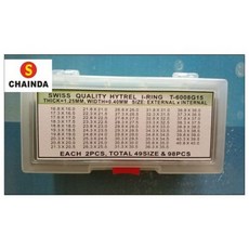 [해외] 1 SET 1.25MM 시계 크리스탈 O 링 가스켓 선택 크기, 1set