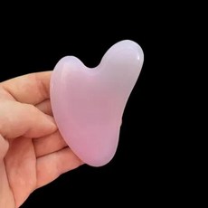 하트 모양 스파 마사지 밀랍 구아샤 스크래핑 마사지 스크레이퍼 얼굴 마사지 침술 구아샤 보드 마사지기 1 개, 1개