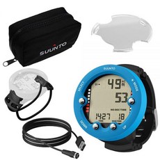 USB 디스플레이 쉴드 소프트백 번지가 포함된 Suunto Zoop Novo Blue 다이브 컴퓨터 655613 - 다이브컴퓨터