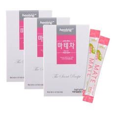 힐링 마테차50스틱x3박스 아르헨티나산 마테차추출분말100% 클로로겐산 그래뉼가공 덱스트린NO 휴대간편, 50개, 0.5g