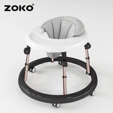 ZOKO 베이비워커 아기보행기 다기능 오다리방지 높이조절 보행기 걸음마, 1. 블랙