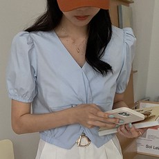비엔스이레크롭블라우스