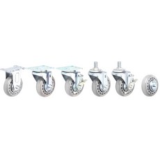병원침대 바퀴 4인치 저소음 투명 우레탄 끌차 캐스터, 바퀴(휠), 1개