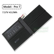 호환용 SARKAWNN 7.57V 43.2Wh Pro 7 노트북 배터리 G3HTA061H DYNM03 MICROSOFT Surface PRO 1866 용