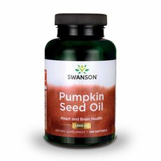 Swanson (미국직배) 1+1 스완슨 호박씨오일 100정 Pumpkin Seed Oil 1000 mg 100 Softgel Capsules, 2개
