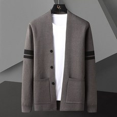 FANSYLI 남자 니트 가디건 코트 남자 캐주얼 루즈핏 긴팔 가디건 자켓 빅사이즈 코트 L9S010