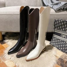 앵글부츠 롱부츠 여성화 라이더부츠 여성 미들부츠 속굽포인웨스턴데님부츠 카키