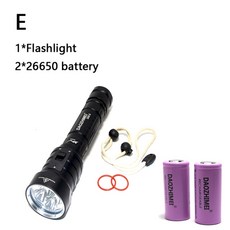 스쿠버랜턴 8000 루멘 dx4s led 다이빙 손전등 4 xm-l2 u2 수중, e, 백색광