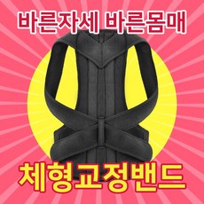 레베르 바른 자세 체형 허리 어니우니 교정밴드 S M L XL XXL XXXL, 3조